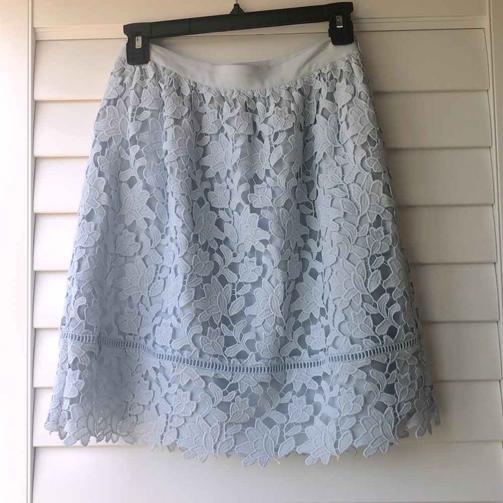 Club Monaco mini lace skirt